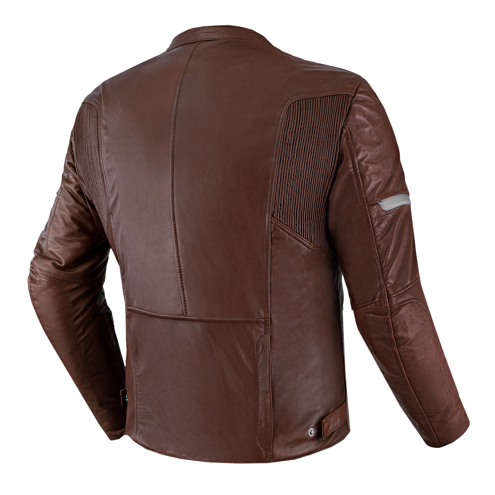 Кожено мото яке SHIMA HUNTER PLUS 2.0 BROWN — снимка 2