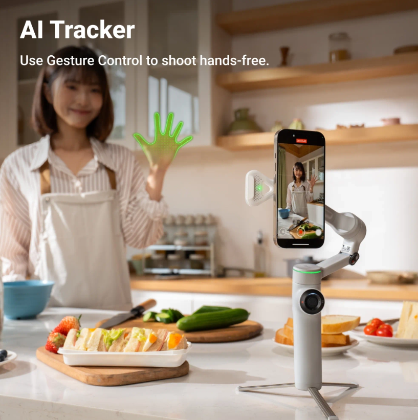 Видео стабилизатор Insta360 FLOW 2 PRO AI Tracker Bundle — снимка 5