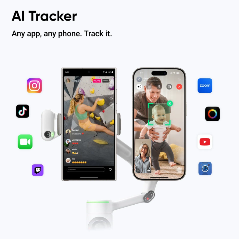 Видео стабилизатор Insta360 FLOW 2 PRO AI Tracker Bundle — снимка 2