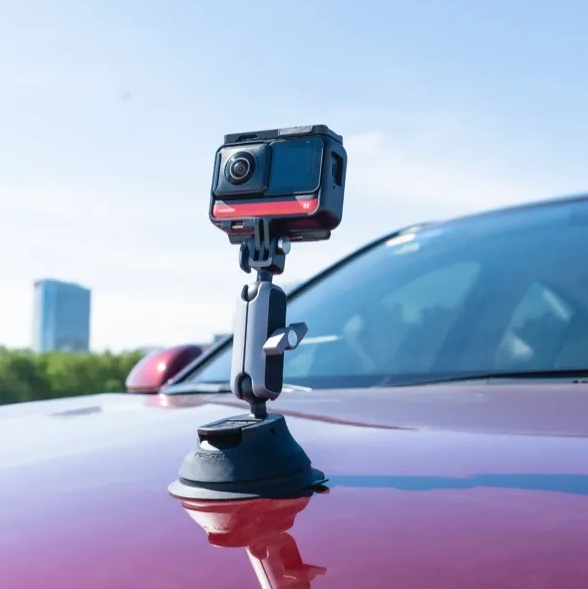 Стойка за закрепване на екшън камера Insta360 Suction Cup Car Mount — снимка 4