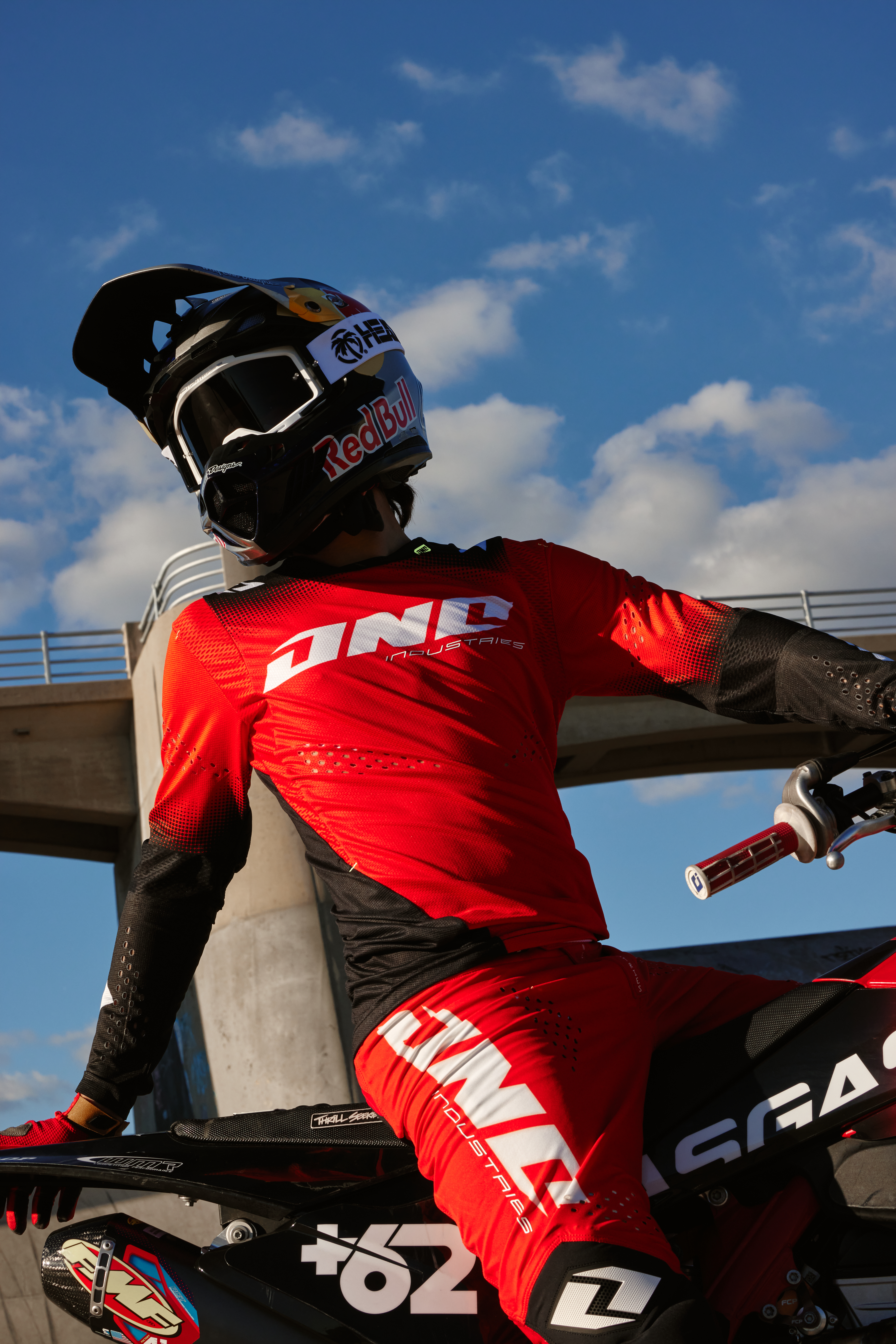 Мотокрос блуза ONE INDUSTRIES X-197 SCORCH RED — снимка 4
