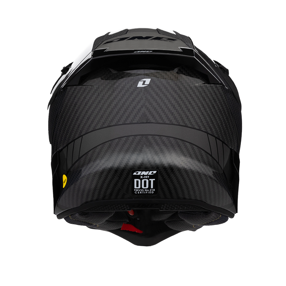 Мотокрос каска ONE INDUSTRIES X-197 CARBON BLACK ONYX — снимка 3