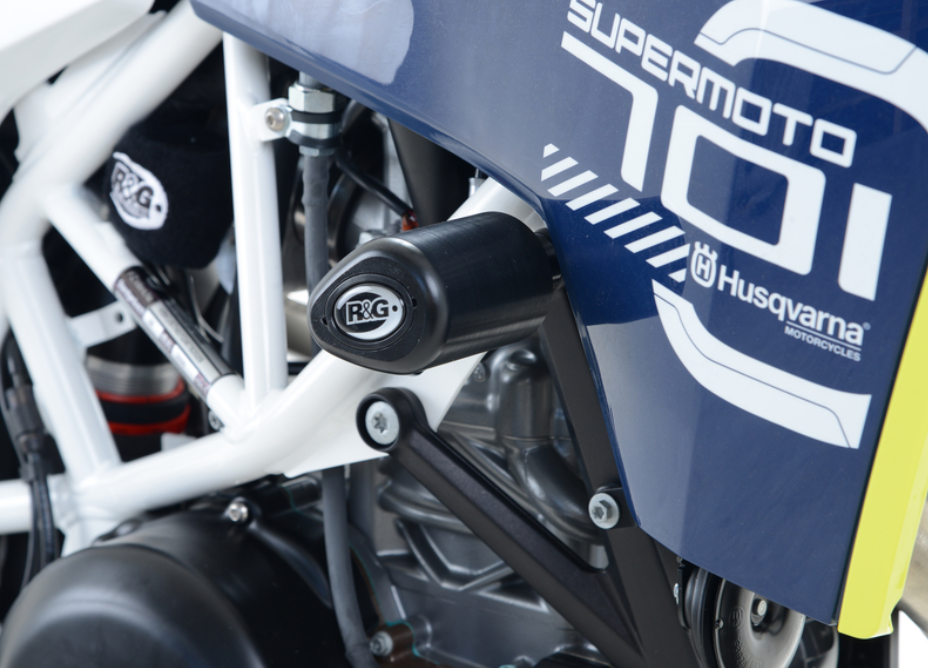Краш тапи R&G RACING Aero Crash Protectors Black Husqvarna 701 Supermoto — снимка 5