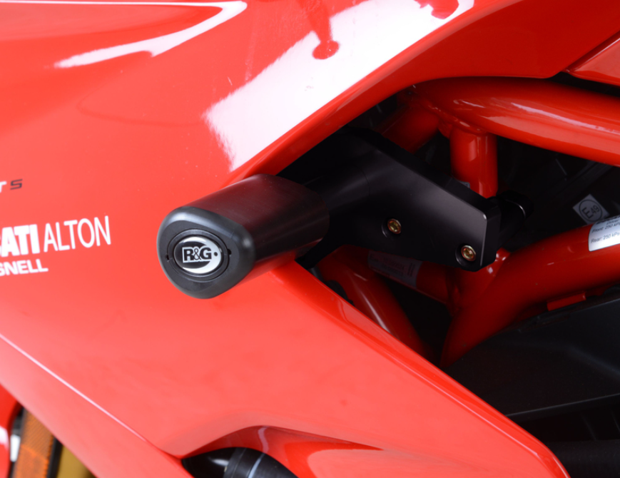 Краш тапи R&G RACING Aero Crash Protectors Black Non Drill Kit Ducati Supersport — снимка 5