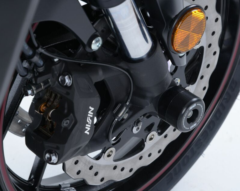 Протектор за ос R&G RACING Fork Guard Black Triumph Street Triple 765 — снимка 3