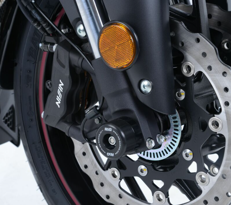 Протектор за ос R&G RACING Fork Guard Black Triumph Street Triple 765 — снимка 2