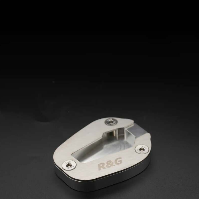 Адаптер за странична стойка R&G RACING Kickstand Shoe - Silver Honda CBR1000RR-R — снимка 3