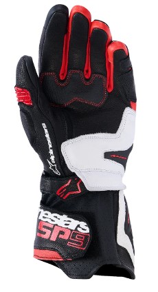 Кожени ръкавици ALPINESTARS SP-9 BLACK/WHITE/RED — снимка 2