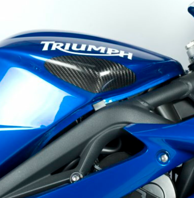 Протектор за резервоар R&G RACING Tank Sliders Carbon Triumph — снимка 3