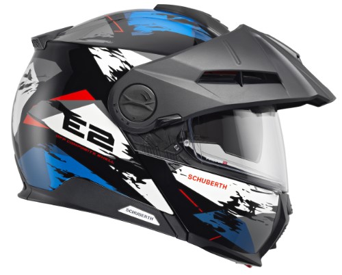 Каска SCHUBERTH E2 TRAIL BLUE — снимка 4