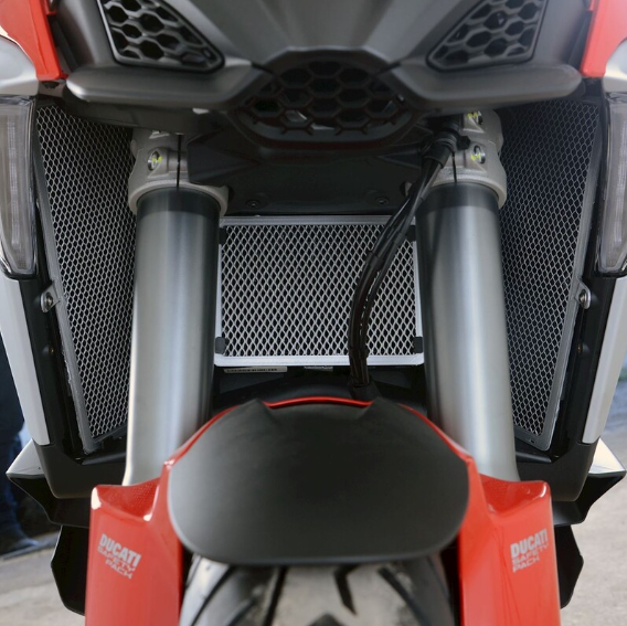Протектор за радиатор R&G RACING Radiator Guard Titanium - Ducati Multistrada V4S