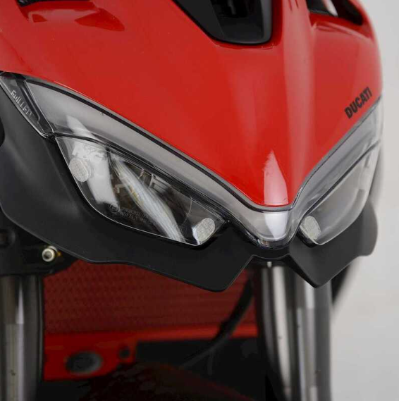 Стъклен протектор за фар R&G RACING Headlight Shield Transparent (Pair) - Ducati Streetfighter V4