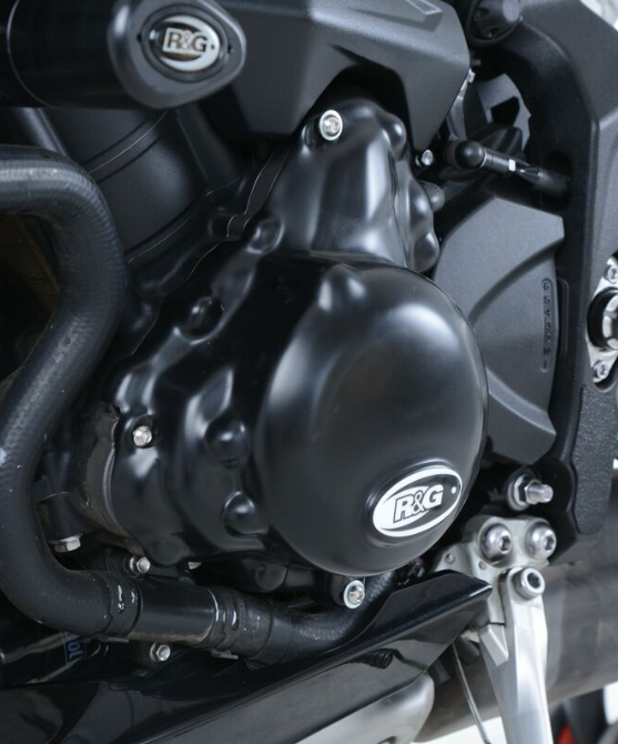 Протектор за двигател R&G RACING Left Crankcase Protection Cover Black Triumph Daytona 675/ Speed Triple 675/765 — снимка 3
