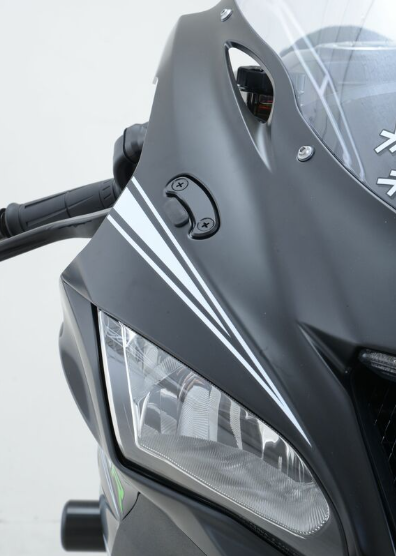 Плоча за огледала R&G RACING Mirror Blanking Plate - Black Kawasaki ZX-10R 16-25 — снимка 4