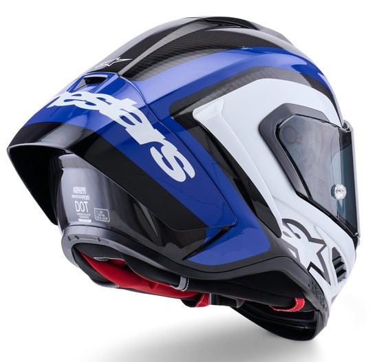 Каска ALPINESTARS Supertech R10 Arius Black/White/Blue — снимка 3