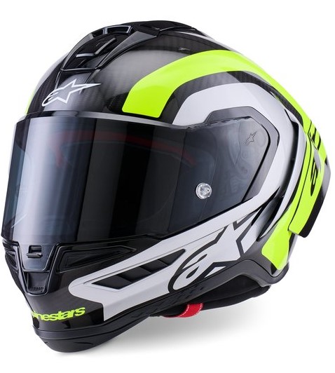 Каска ALPINESTARS Supertech R10 Arius Black/Silver/ Fluo Yellow