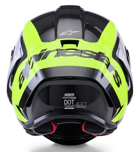 Каска ALPINESTARS Supertech R10 Arius Black/Silver/ Fluo Yellow — снимка 2