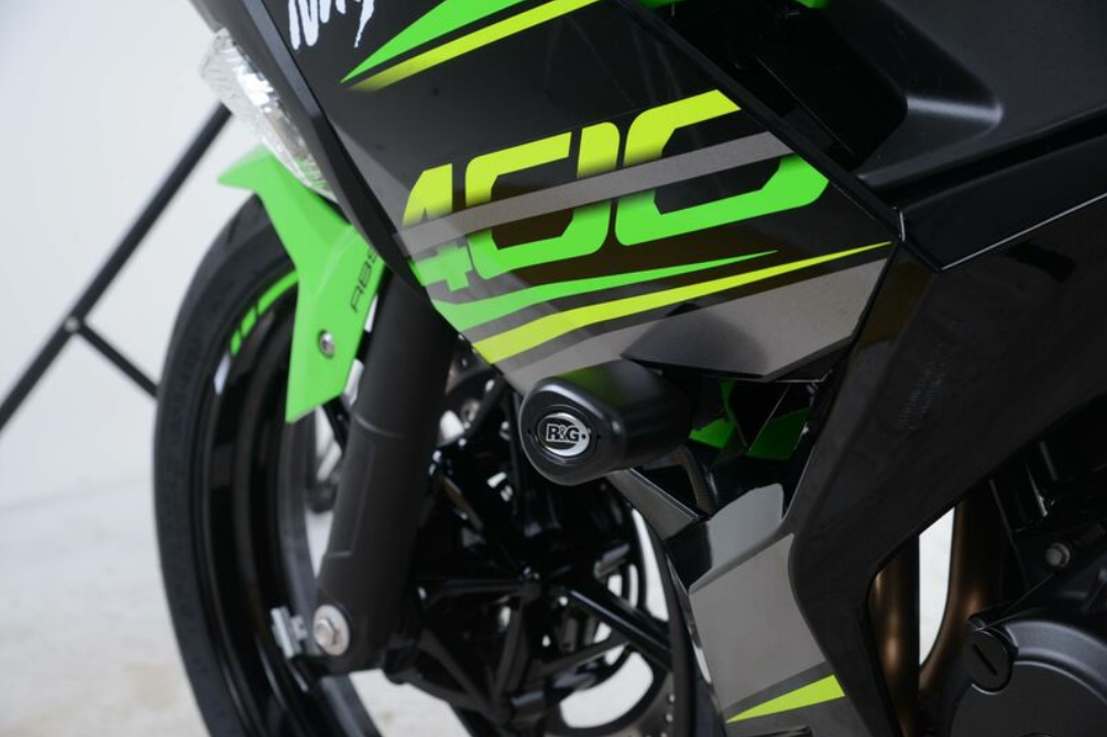 Краш тапи R&G RACING Aero Crash Protectors White Kawasaki Ninja 400/Z400 — снимка 3