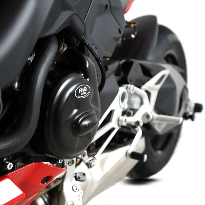 Комплект протектори за двигател R&G RACING Engine Case Cover Kit (2pc) Ducati Streetfighter V4 20-26 / Panigale V4 18-24 — снимка 3