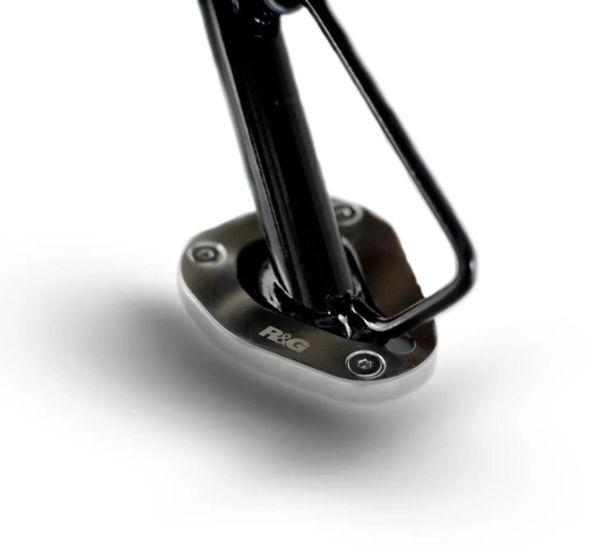 Адаптер за странична стойка R&G RACING Kickstand Shoe - Silver BMW G310R 18-25 — снимка 3