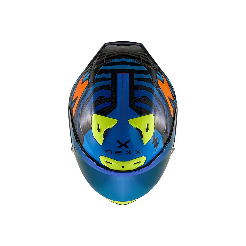 Каска NEXX X.R3R ZIGER ORANGE/BLUE — снимка 4