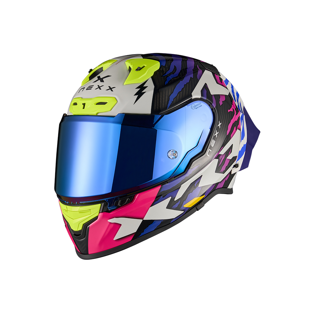 Каска NEXX X.R3R ZIGER PURPLE/BLUE — снимка 2