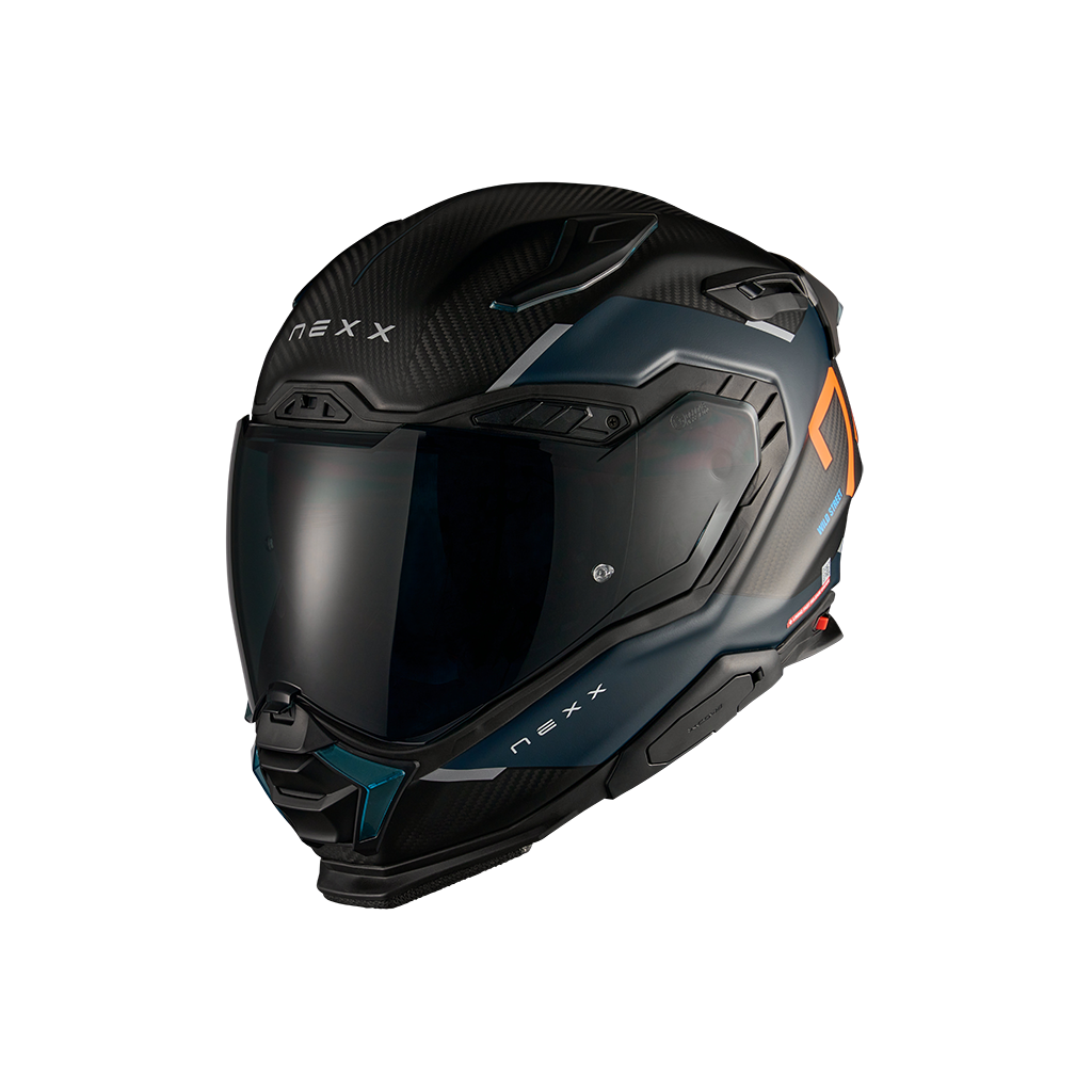 Каска NEXX X.WST3 MANGA ORANGE/BLUE MATT — снимка 2
