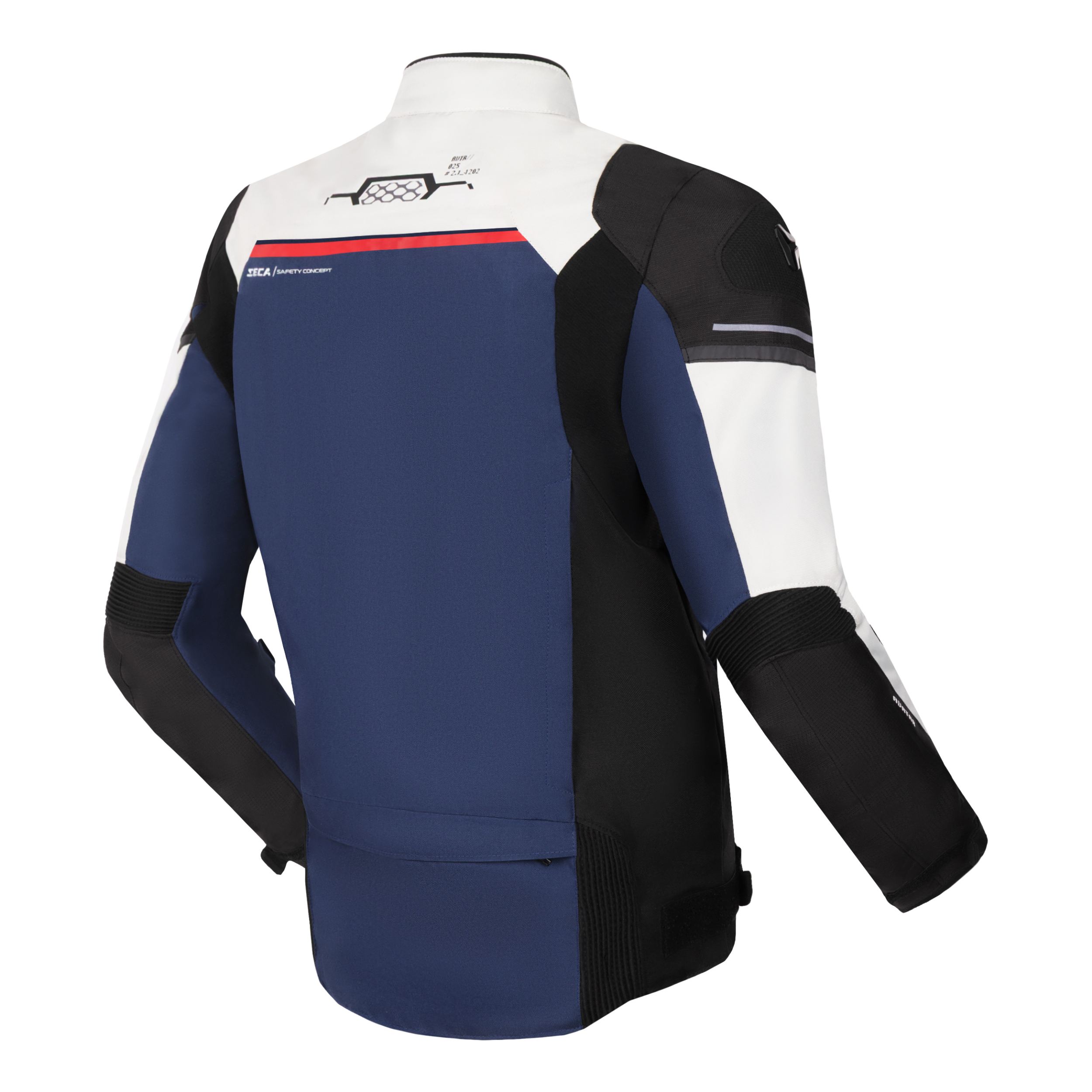 Текстилно мото яке SECA AVATAR III GREY/NAVY — снимка 5