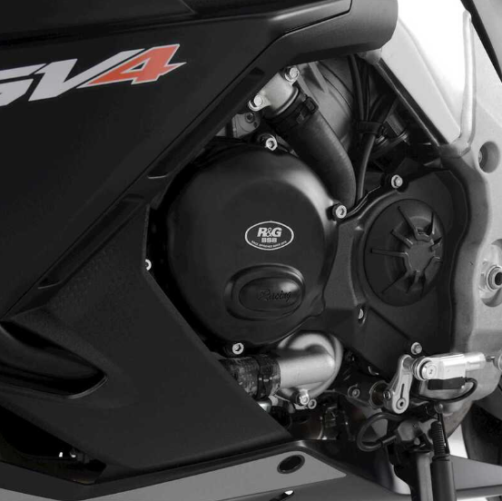 Протектор за двигател R&G RACING (Generator) Left Crankcase Protection Cover Black Aprilia Tuono 1100 V4 21-24 / RSV4 1100 22-24 — снимка 2