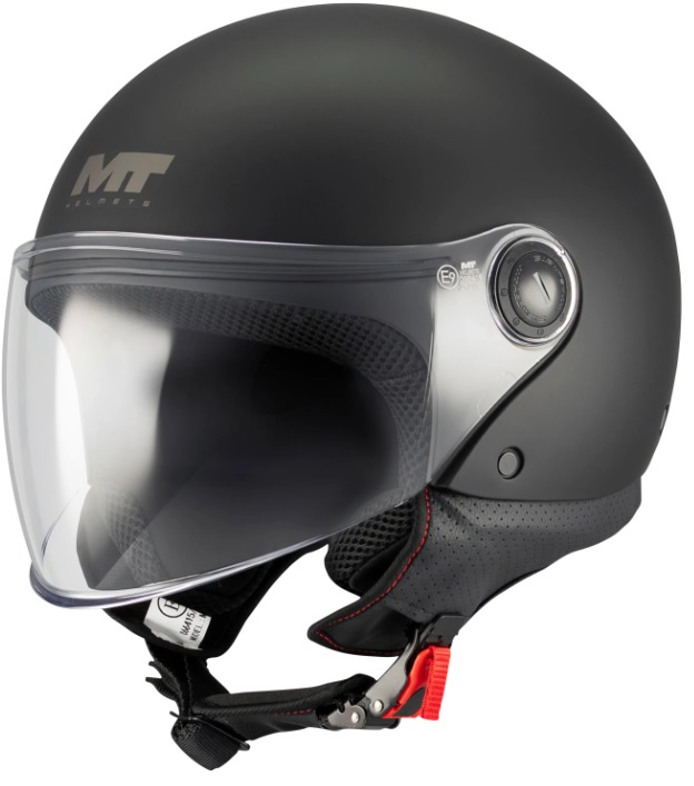КАСКА ЗА СКУТЕР MT STREET S PURE A1 BLACK MATT — снимка 2