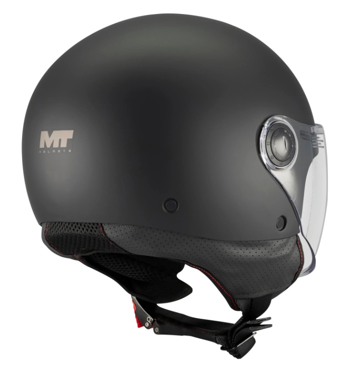 КАСКА ЗА СКУТЕР MT STREET S PURE A1 BLACK MATT — снимка 4