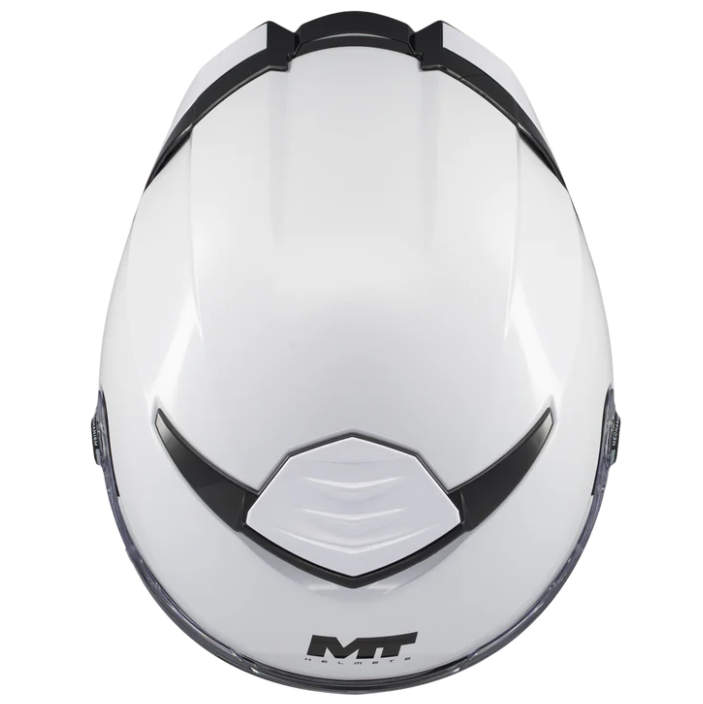 Каска MT THUNDER 4 SV PURE WHITE — снимка 3