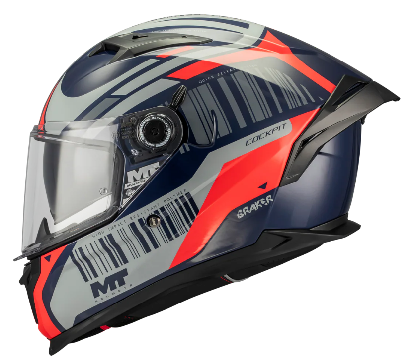 Каска MT BRAKER SV COCKPIT C5 GLOSS — снимка 2