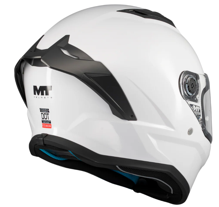 КАСКА MT STINGER 2 PURE A0 WHITE GLOSS — снимка 2