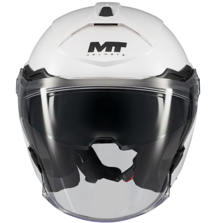 Скутер каска MT COSMO SV PURE A0 WHITE GLOSS — снимка 3
