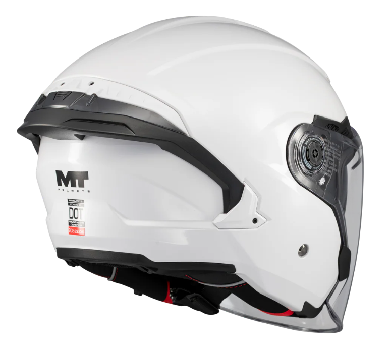 Скутер каска MT COSMO SV PURE A0 WHITE GLOSS — снимка 2