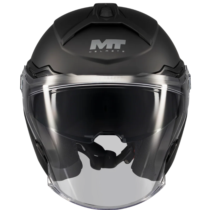 Скутер каска MT COSMO SV PURE A1 BLACK MATT — снимка 2