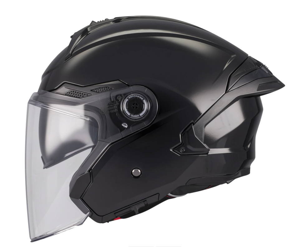 Скутер каска MT COSMO SV PURE A1 BLACK GLOSS — снимка 2