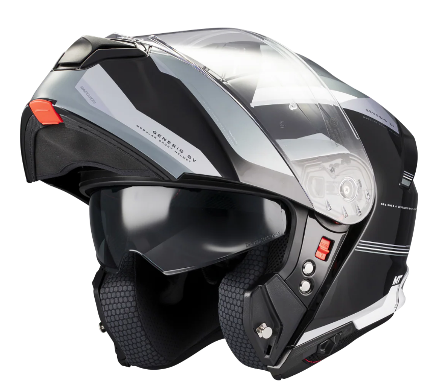 Отваряема каска MT GENESIS SV RACCOON B12 GLOSS — снимка 2