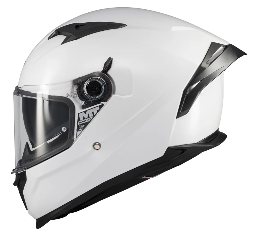 Каска MT BRAKER SV PURE A0 WHITE GLOSS — снимка 2
