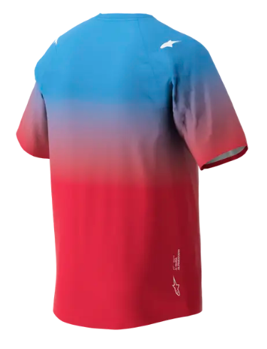 Вело тениска ALPINESTARS SS A-DURA ASTARS 2.0 RED/BRIGHT BLUE — снимка 2