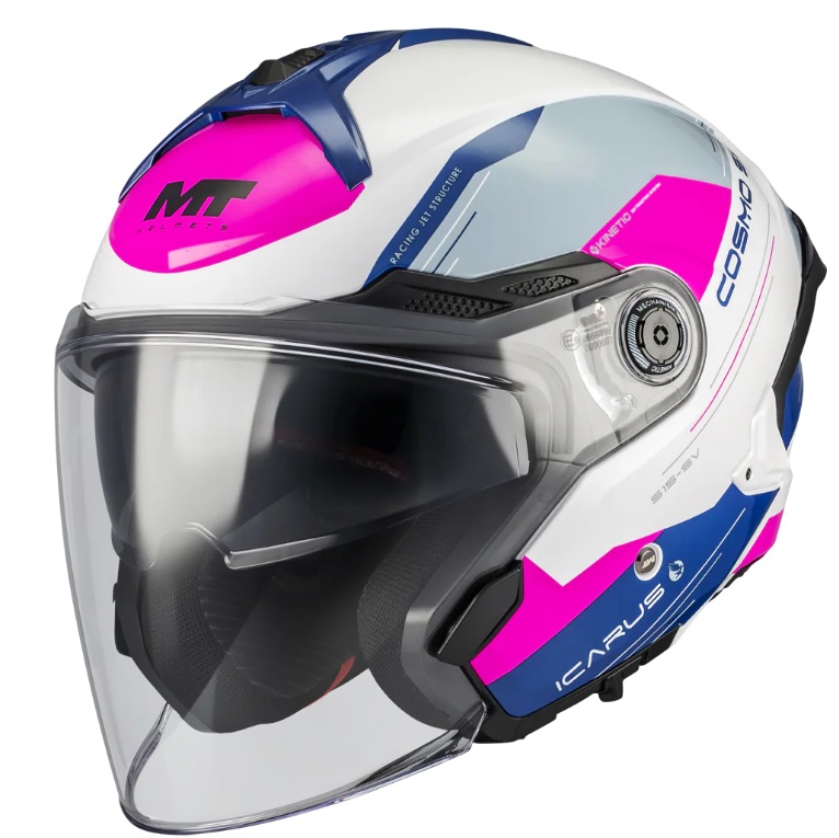 Скутер каска MT COSMO SV ICARUS A8 GLOSS — снимка 2