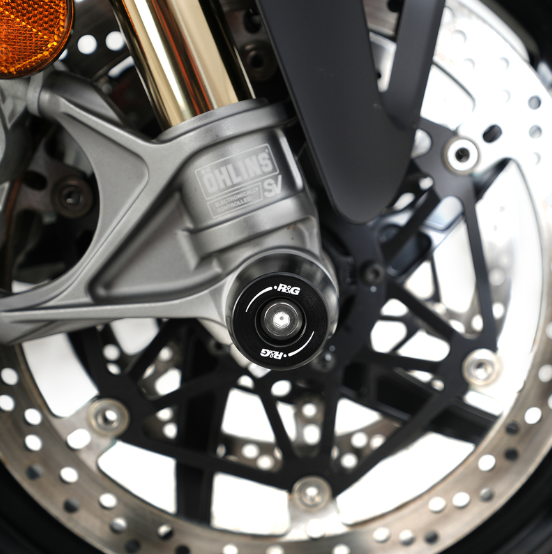 Протектор за ос R&G RACING Fork Protection Black Ducati Panigale V4 25-26 — снимка 6