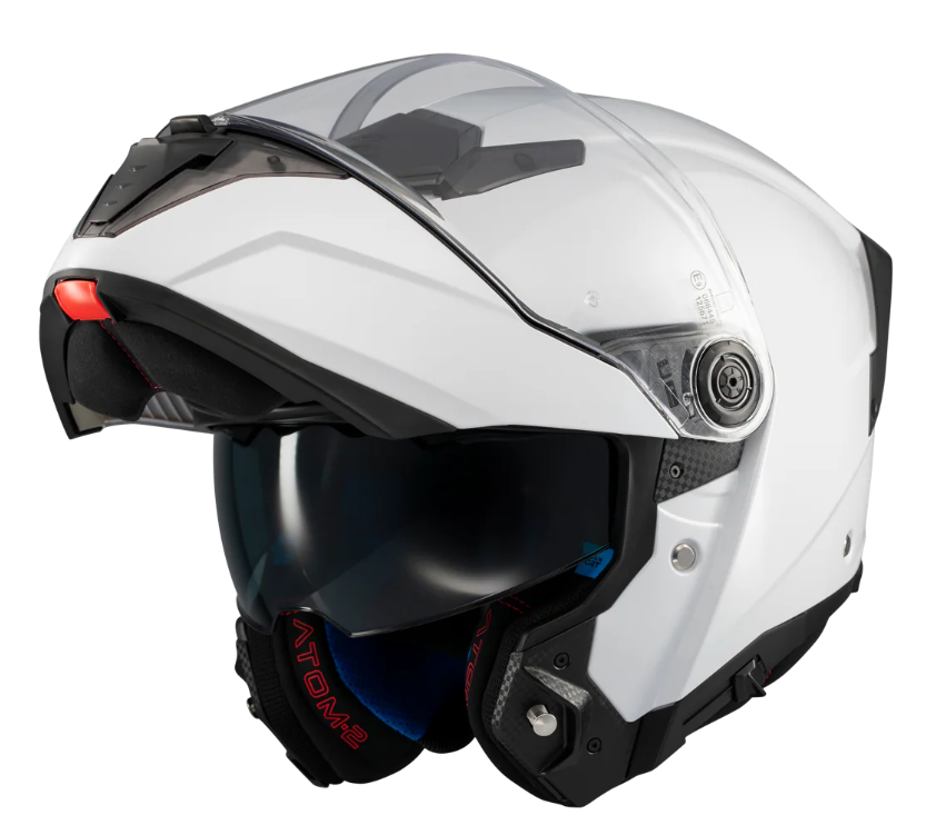 Отваряема каска MT ATOM 2 SV PURE A0 WHITE GLOSS — снимка 3