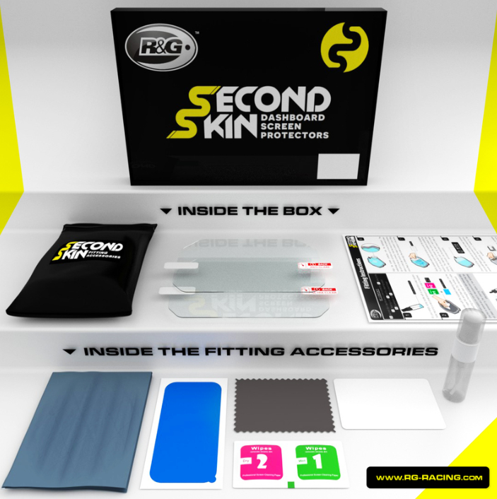 Протектор за екран R&G RACING Second Skin Dashboard Screen Protector Kit Clear - Yamaha R7 22-25 — снимка 2