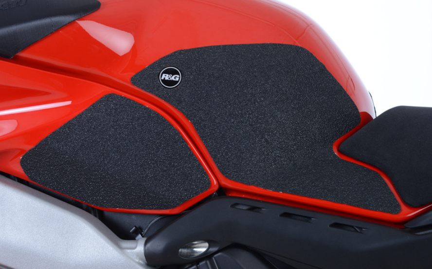 Протектор за резервоар R&G RACING Tank Traction Pad 4 Pieces Clear Ducati Panigale V4 18-24 — снимка 2
