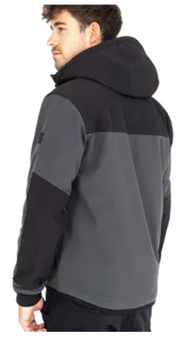 Текстилно яке JOHN DOE HOOD XTM V3 RIP STOP SOFTSHELL GRAY/BLACK — снимка 4
