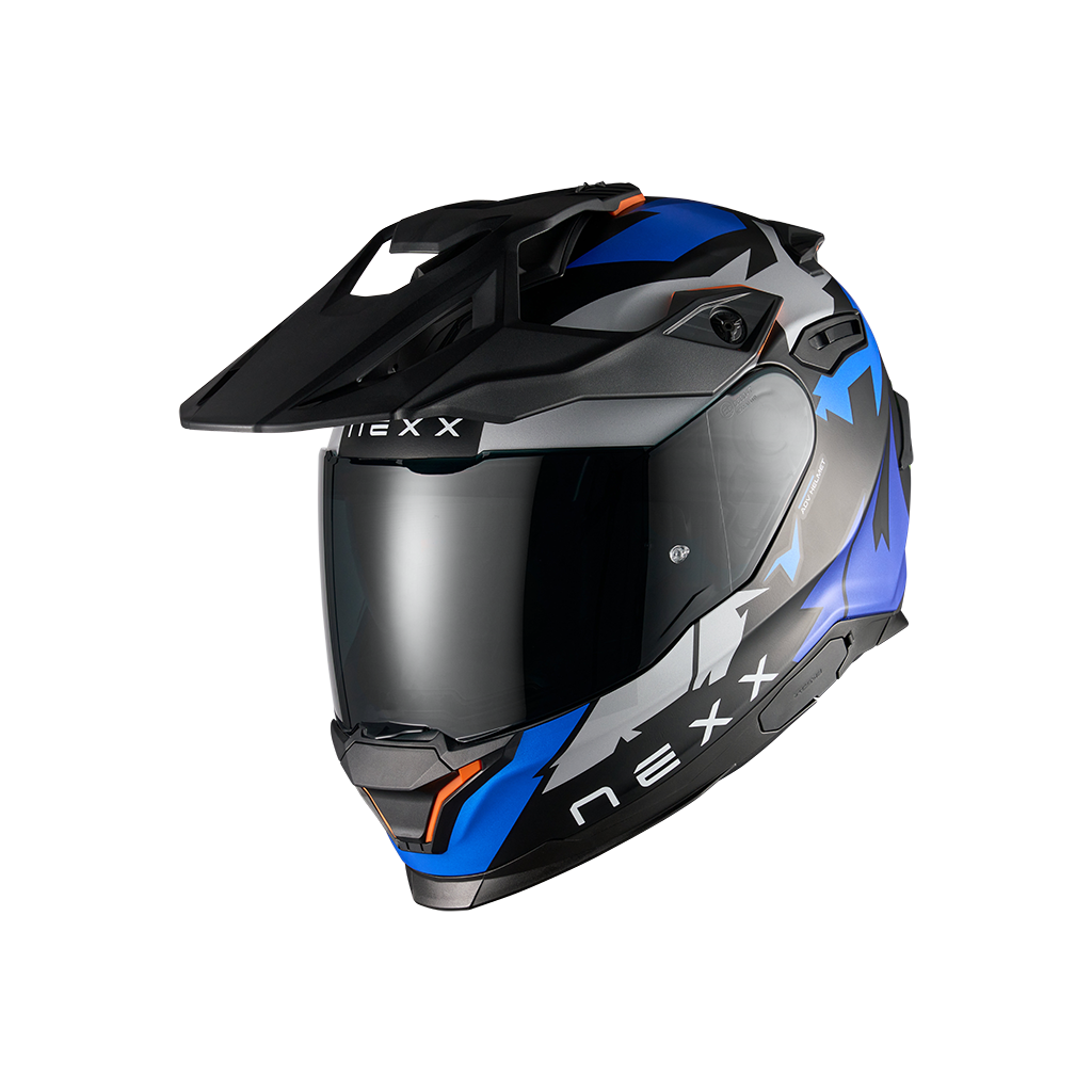Адвенчър каска NEXX Y.TRAVL PRIMAL BLUE NEON MATT — снимка 3