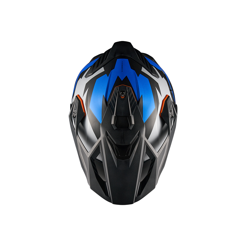 Адвенчър каска NEXX Y.TRAVL PRIMAL BLUE NEON MATT — снимка 4