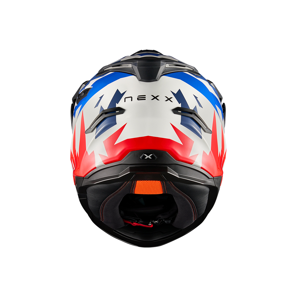 Адвенчър каска NEXX Y.TRAVL PRIMAL BLUE RED — снимка 3